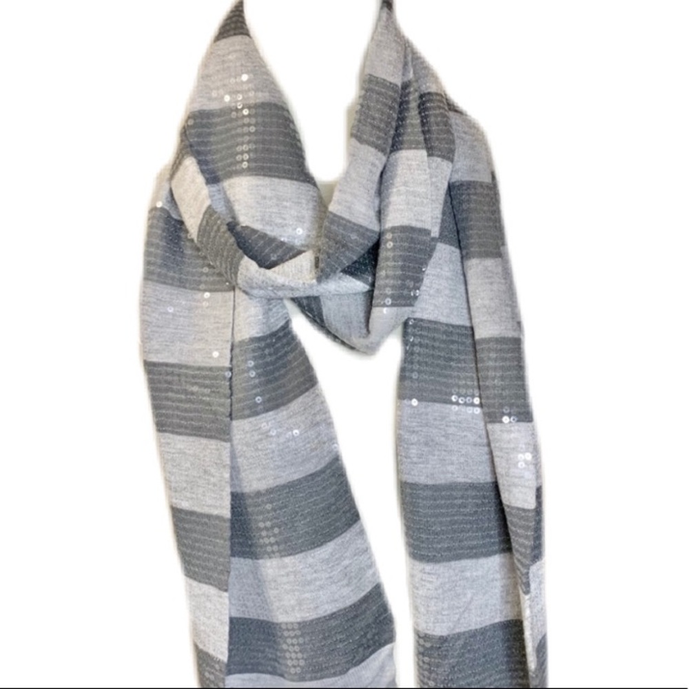 Club Monaco Sequin Striped Scarf